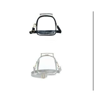clear stadium bags - black or silver available